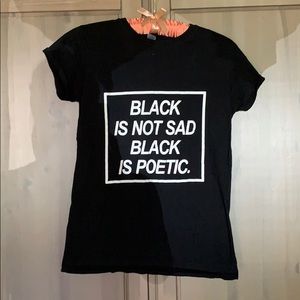 “Black is Poetic” Graphic Tee